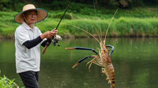 テナガエビ釣り