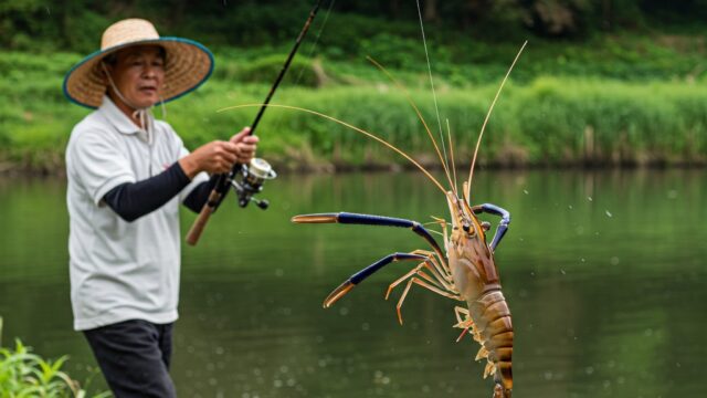 テナガエビ釣り