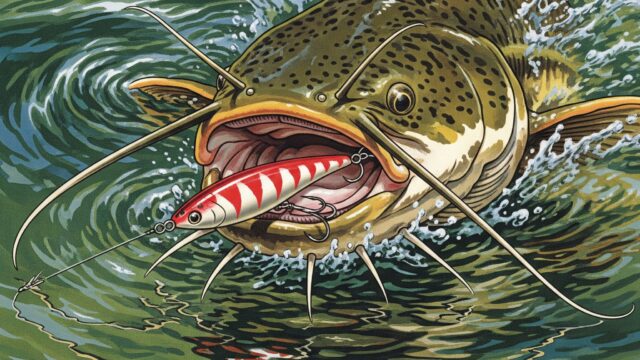 ナマズ釣り　鯰釣り