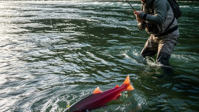 利根川中流の釣り