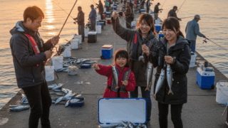 混雑した釣り場